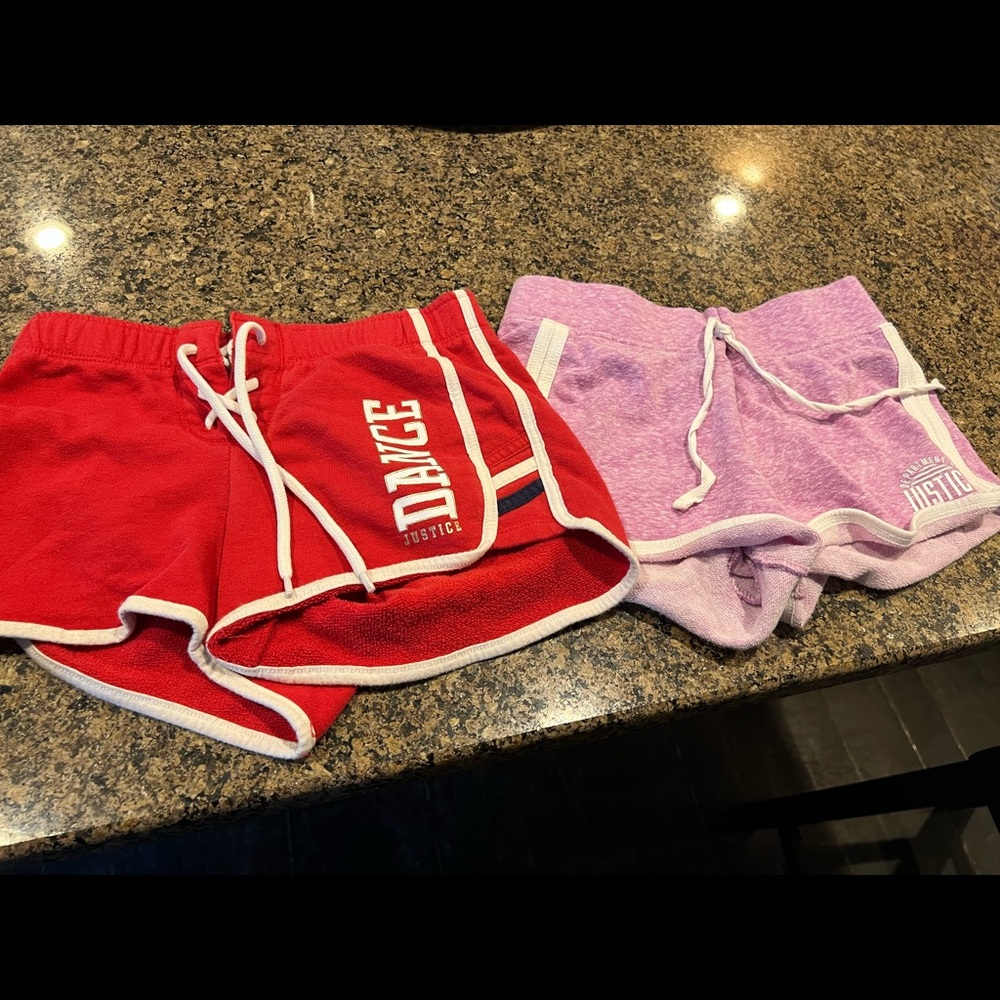 Justice shorts size 8